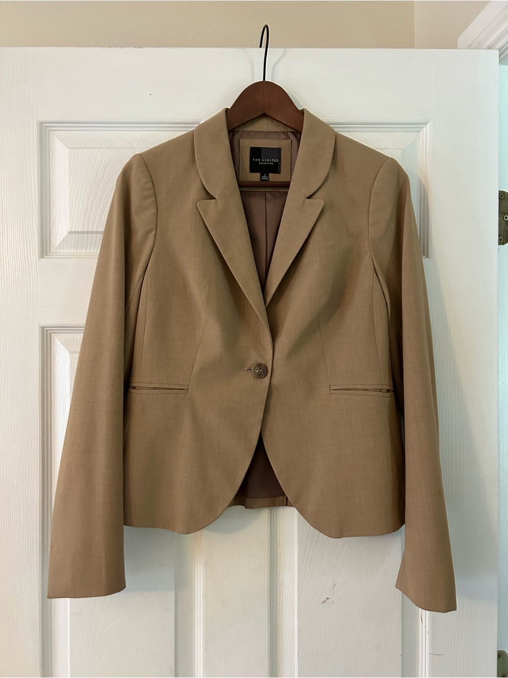 The Limited Women's Tan Single-Button Blazer